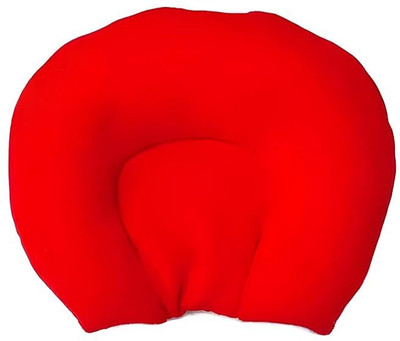 S-Square S-SQUARE Mustard Seed Pillow for New Born Baby with Foam Cotton Cover Mustard Seeds Solid Baby Pillow Pack of 1(Red)