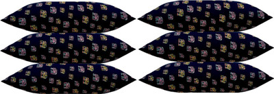 ACTOS Microfibre Animals Sleeping Pillow Pack of 6(Blue)