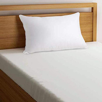 ROYALREOX Microfibre Solid Sleeping Pillow Pack of 1(White)