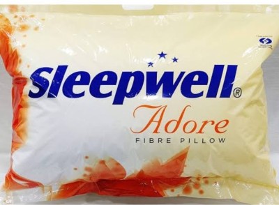 Sleepwell Microfibre Polka Sleeping Pillow Pack of 1(White)