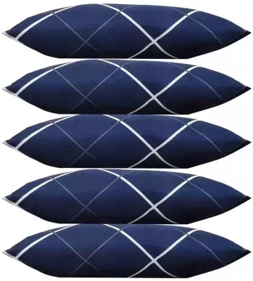 TWIROX LUXURY Polyester Fibre Abstract Sleeping Pillow Pack of 5(Blue)