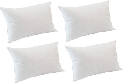 Napwing Microfibre Solid Sleeping Pillow Pack of 4(White)