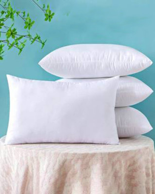 EIRINI Microfibre Sleeping Pillow Pack of 4 Solid LUXURY(White)