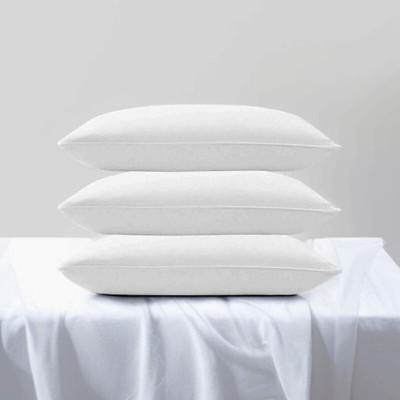 fulffystyl Microfibre Sleeping Pillow Pack of 3 Abstract LUXURY(White)