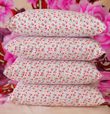 YABAN LUXURY Polyester Fibre Abstract Sleeping Pillow Pack of 4(PRINT)