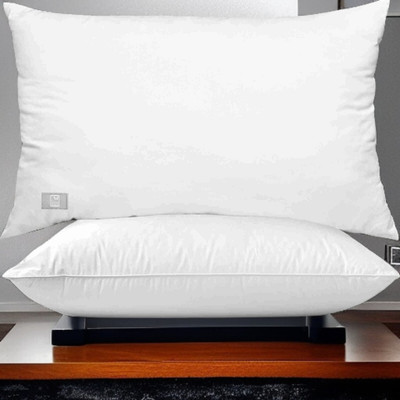 fulffystyl LUXURY Microfibre Abstract Sleeping Pillow Pack of 2(White)