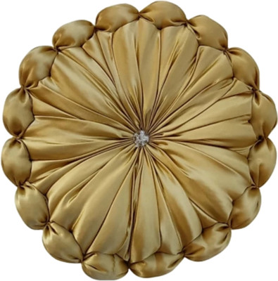 GTX Decorative premium Microfibre Solid Cushion Pack of 1(Golden)