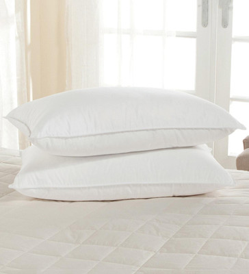 RACCOON Microfibre Solid Sleeping Pillow Pack of 2(White)