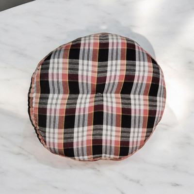 SoftTouch Polyester Fibre Chair Pad Pack of 1 Stripes(Multicolor)