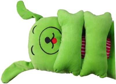 Mahadev Enterprises Microfibre Baby Pillow Pack of 1 Animals NA(Adorable Cartoon Character Cushion for Kids & Toddlers | Gift Item - Green)