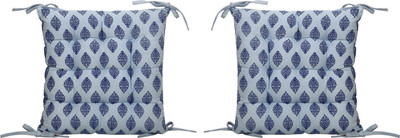 LINENWALAS Microfibre Solid Sleeping Pillow Pack of 1(White //Blue)