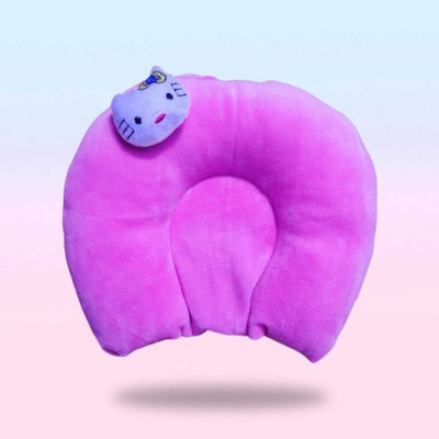 Trivika Fashions Mustard Seeds Baby Pillow Pack of 1 Solid(Pink)