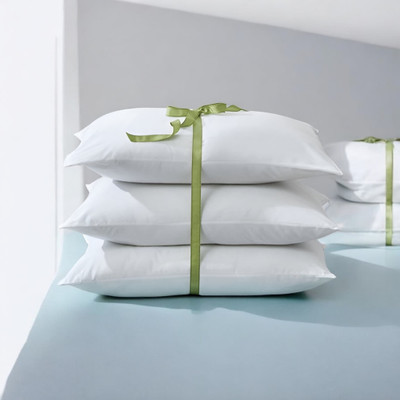 Cozy Palace Microfibre Sleeping Pillow Pack of 3 Solid(White)