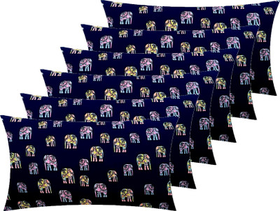 Swikon star Microfibre Animals Sleeping Pillow Pack of 6(Blue)