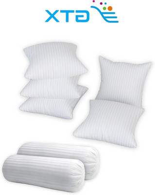GTX Microfibre Bolster Pack of 7 Stripes(White)