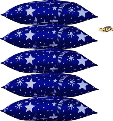 GAGO LUXURY Polyester Fibre Abstract Sleeping Pillow Pack of 5(BLUE STAR)