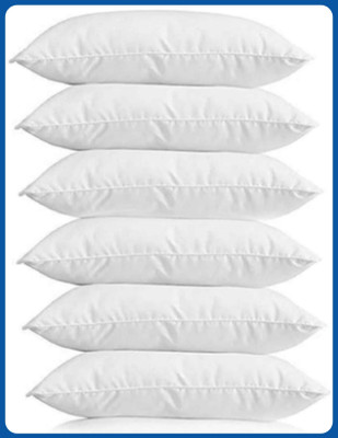 Urmila Creation Microfibre Sleeping Pillow Pack of 6 Solid Sleeping Pillow Set Of 6(White)