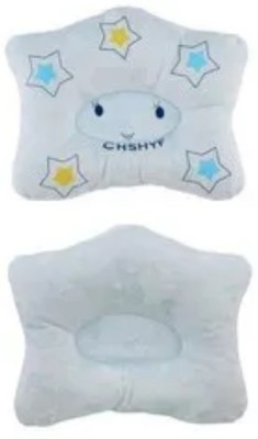 FUSION FLY baby Down & Feather, Cotton, Mustard Seeds Abstract, Alphanumeric, Smiley Baby Pillow Pack of 1(Multicolor)