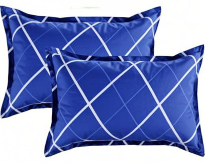 GUNVAR INDIA PRIVATE LIMITED LUXURY Polyester Fibre Abstract Sleeping Pillow Pack of 2(Blue)