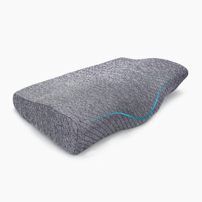 Twinkido Memory Foam Solid Sleeping Pillow Pack of 1(Thin Grey)