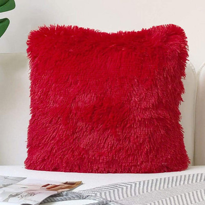 Softlife Chair Pad Cushion For Indoor/outdoor Microfibre Solid Sleeping Pillow Pack of 1(Red)