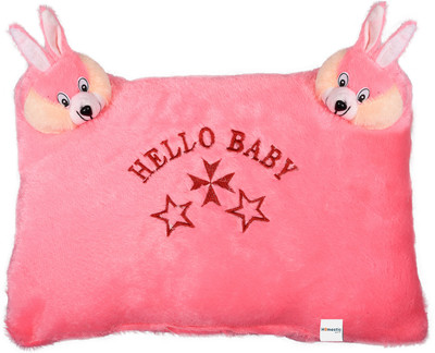 HOMESTIC by Kuber Industries Microfibre Solid Baby Pillow Pack of 1(Pink)