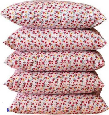 Regnar Cotton Chair Pad Pack of 5 Floral(Pink, White,PRINTED)