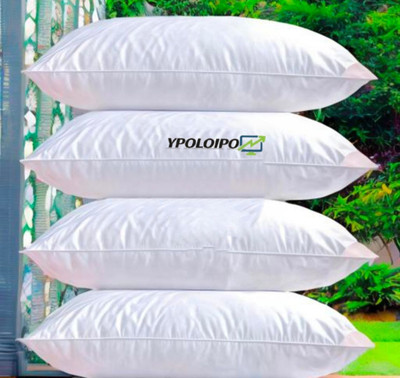 YPOLOIPO Polyester Fibre Sleeping Pillow Pack of 4 Abstract LUXURY(White)