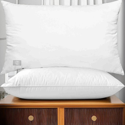 fulffystyl LUXURY Microfibre Abstract Sleeping Pillow Pack of 2(White)