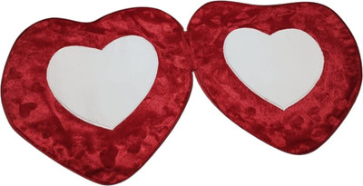ARTFUSIONPRINTS Cotton Solid Cushion Pack of 1(Red)