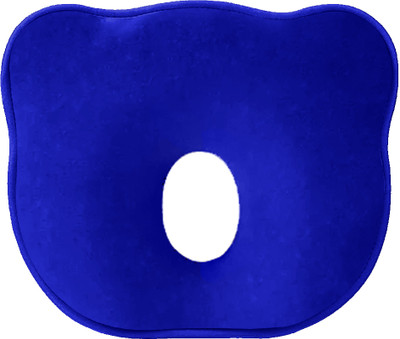 Billebon Memory Foam Solid Baby Pillow Pack of 1(Royal Blue)