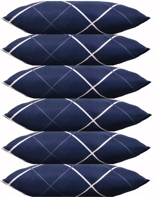 DONDA Microfibre Abstract Sleeping Pillow Pack of 6(Navy Blue)