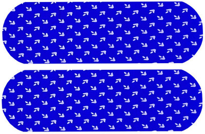 PALVIT Microfibre Abstract Bolster Pack of 2(DEEP)