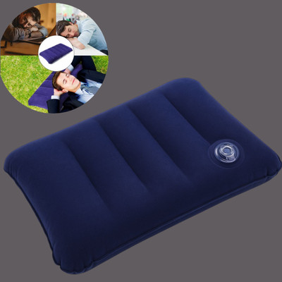 Naosucura Air Travel Pillow Pack of 1 Solid NaosuCura Sleep Soft(Blue)