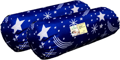 ACTOS Microfibre Geometric Bolster Pack of 2(BlueWhite6)