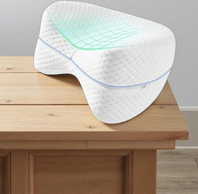 INDIEPREMIOR Microbeads Solid Orthopaedic Pillow Pack of 1(White)