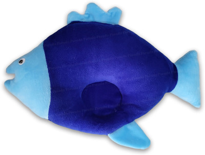 Pseudo Cotton Animals Baby Pillow Pack of 1(Blue)