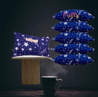 CATHROL SOFT Microfibre Abstract Sleeping Pillow Pack of 6(Blue)
