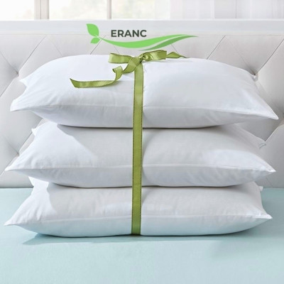 GOGA LUXURY Cotton Solid Sleeping Pillow Pack of 3(White)