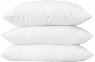 DONDA Microfibre Solid Sleeping Pillow Pack of 3(White)