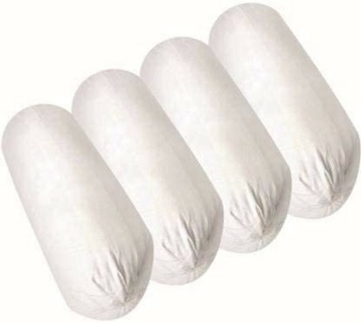 ROYALREOX Microfibre Solid Bolster Pack of 4(White)