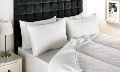 Napwing Microfibre Solid Sleeping Pillow Pack of 4(White)
