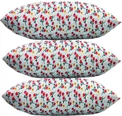 SANJU BROTHER LUXORY Microfibre Floral Sleeping Pillow Pack of 3(Multicolor)