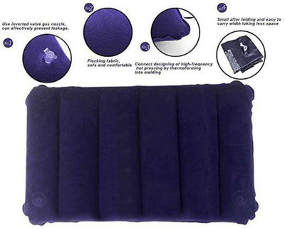 ALLinONEbuy Polyester Fibre Smiley Travel Pillow Pack of 2(Multicolor)