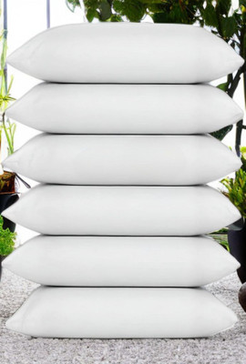 Urmila Creation Microfibre Sleeping Pillow Pack of 6 Solid LUXURY(White)