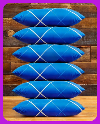 Urmila Microfibre Sleeping Pillow Pack of 6 Solid LUXURY(Blue)