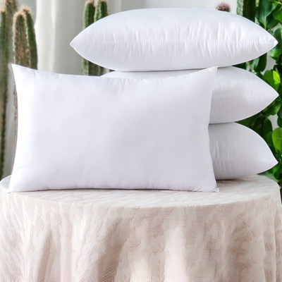 Cozy Palace Memory Foam Solid Sleeping Pillow Pack of 4(White)