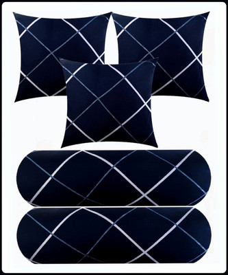 RUSHABH ENTERPRISE LUXURY Microfibre Abstract Sleeping Pillow Pack of 1(Blue)