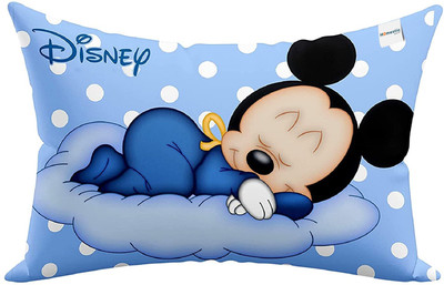 HOMESTIC by Kuber Industries Microfibre Toons & Characters Baby Pillow Pack of 1(Sky Blue)