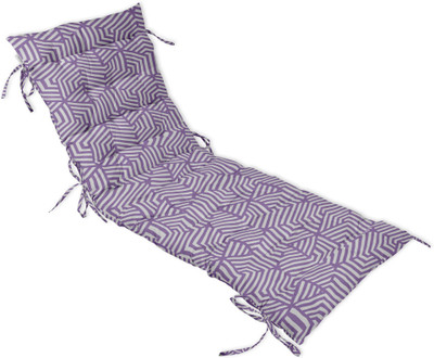 Vargottam Polyester Fibre Geometric Chair Pad Pack of 1(Dusty Purple)